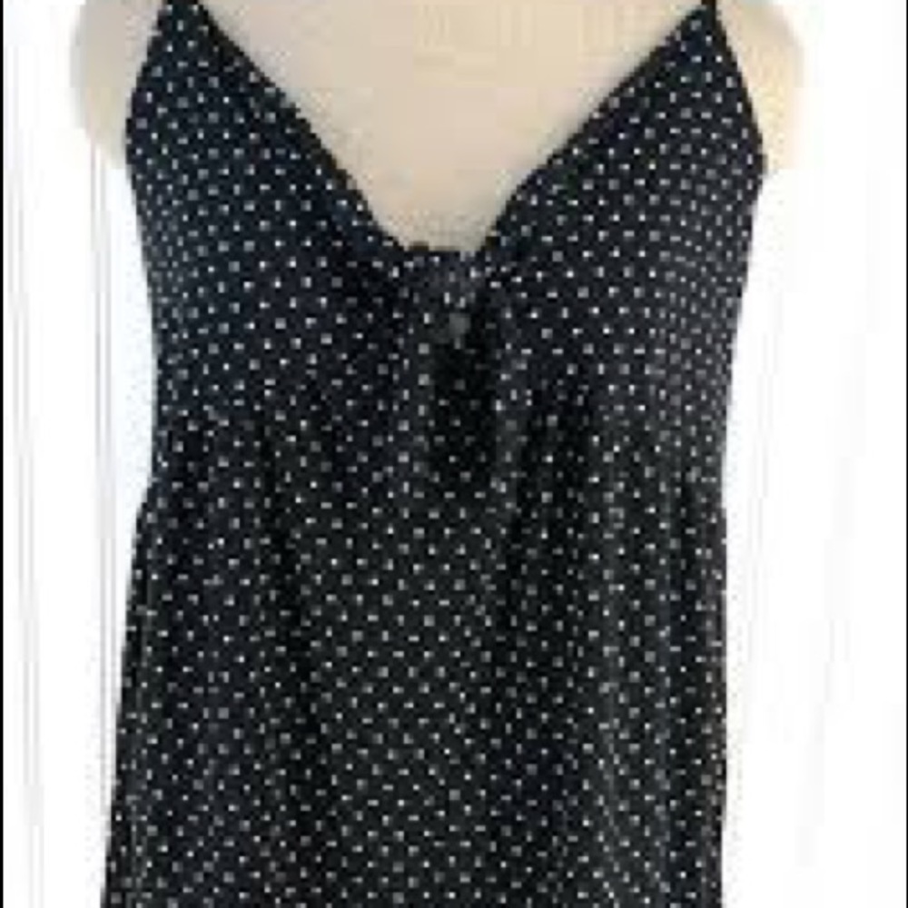 Black and White Polka Dot Tank Perfect for Summer